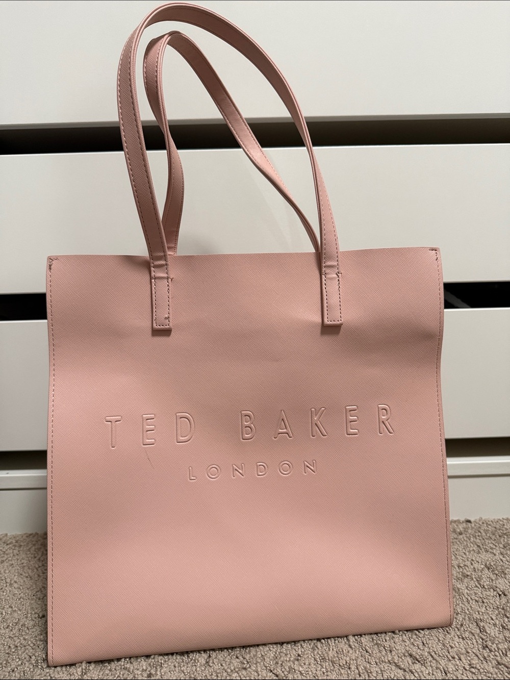Ted Baker Blush Pink Logo Tote - Picture 3 of 4